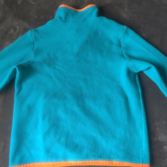 Cotopaxi Teal Fleece Pullover with Orange Accents - Picture 6 of 6